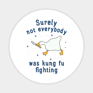 Surely Not Everybody Was Kung Fu Fighting Funny Magnet